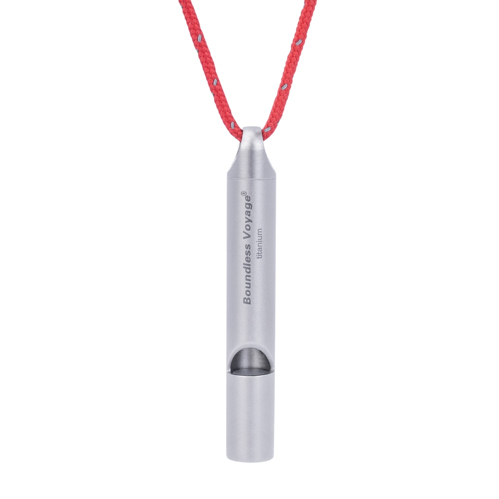 Boundless Voyage Titanium Emergency Whistle for Camping & Hiking