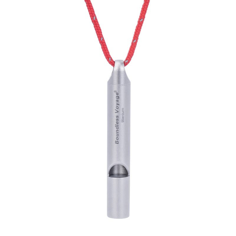 Boundless Voyage Titanium Emergency Whistle for Camping & Hiking