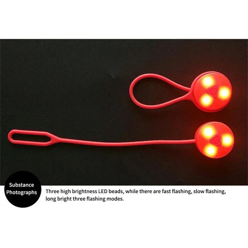 Silicone LED Backpack Light for Night Running & Camping Safety