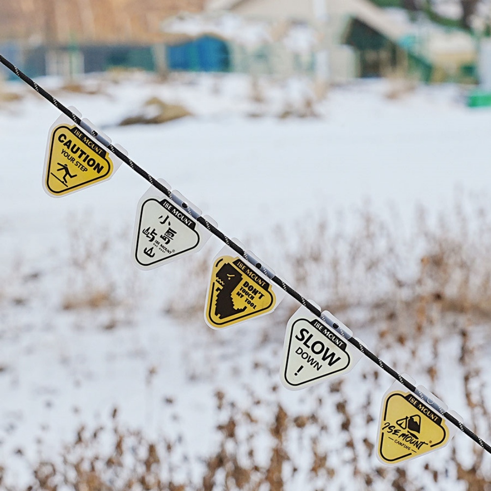 Luminous Tent Rope Warning Signs Pack Outdoor Camping Safety Signal