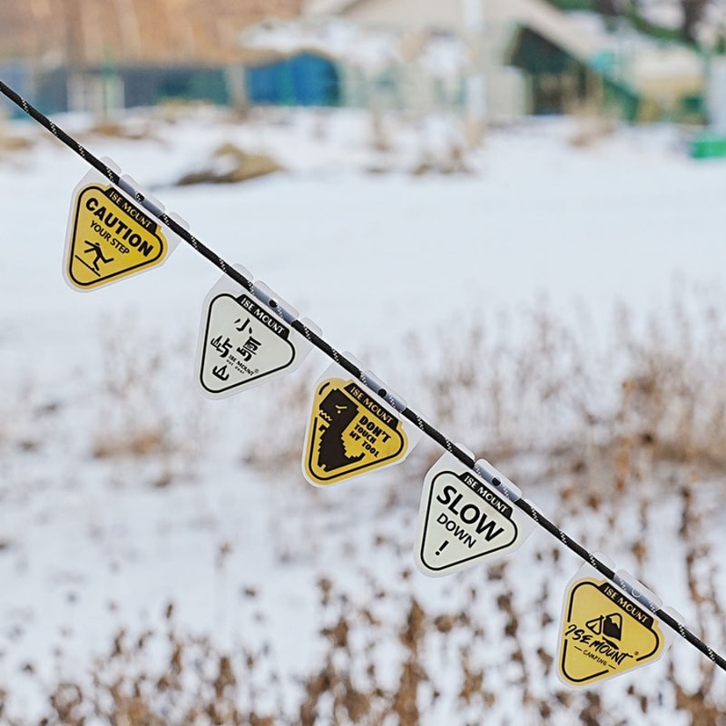 Luminous Tent Rope Warning Signs Pack Outdoor Camping Safety Signal
