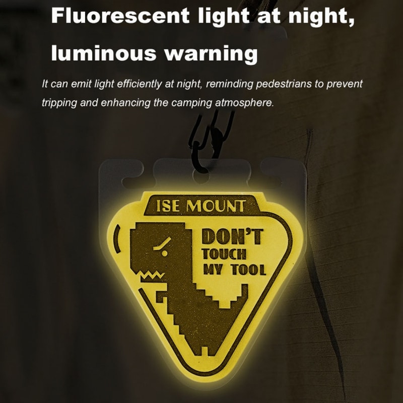 Luminous Tent Rope Warning Signs Pack Outdoor Camping Safety Signal