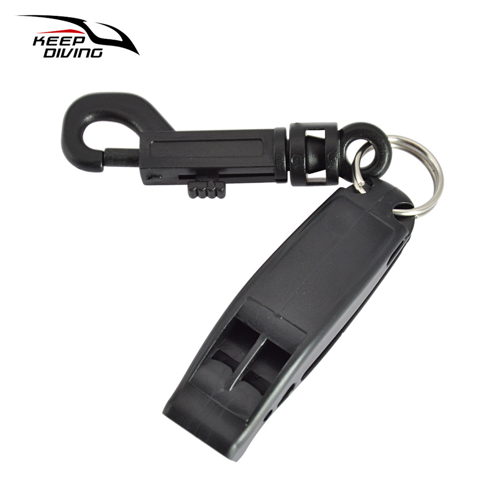 Survival & Rescue Outdoor Dual Frequency Emergency Safety Whistle with Quick Release Buckle