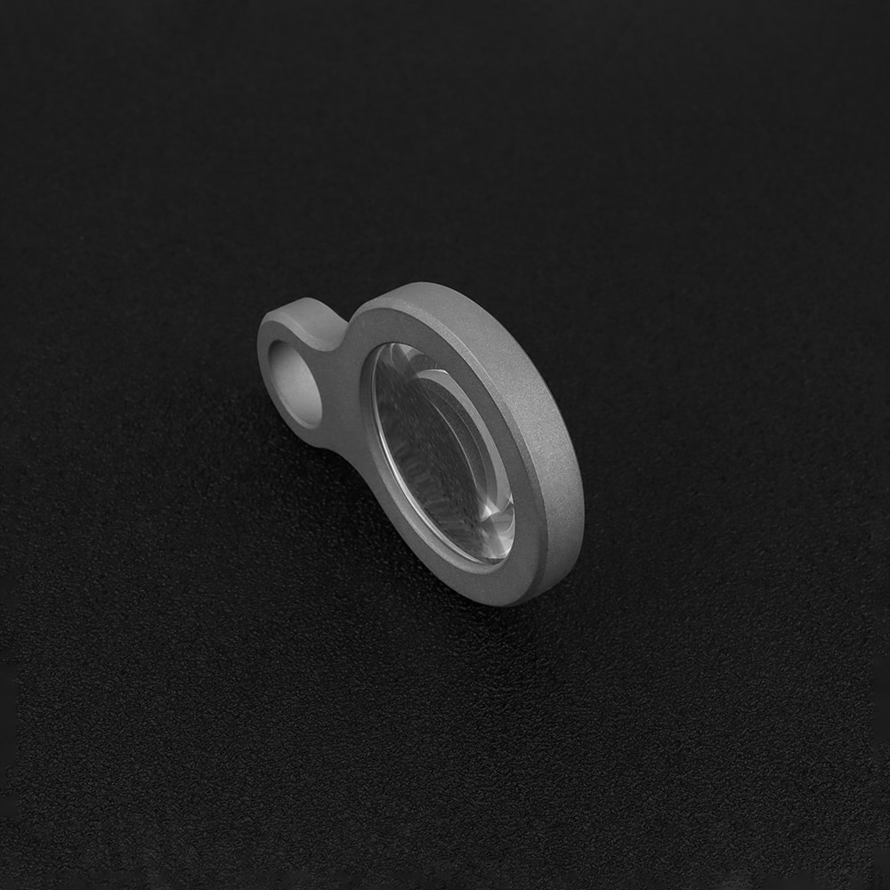 Titanium Alloy Magnifying Glass Portable EDC Survival Tool for Camping & Outdoor