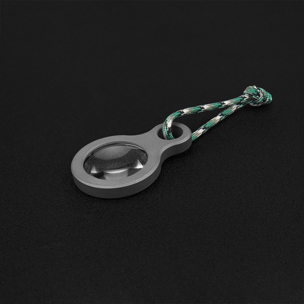 Titanium Alloy Magnifying Glass Portable EDC Survival Tool for Camping & Outdoor