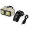 Tactical USB Rechargeable Helmet Headlamp for Hunting & Camping