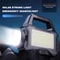 Ultra Bright Solar LED Searchlight Handheld Rechargeable Spotlight Lantern