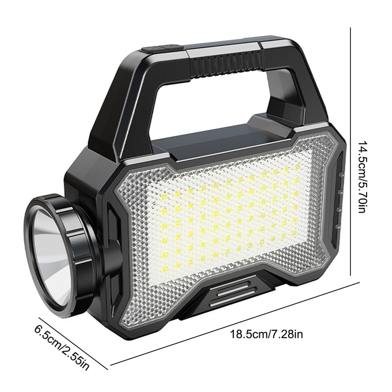 Ultra Bright Solar LED Searchlight Handheld Rechargeable Spotlight Lantern