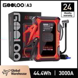 gooloo portable jump starter & air compressor car battery booster