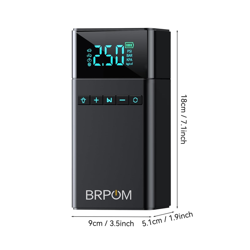 BRPOM Portable Car Starter with Air Compressor & Tire Inflator