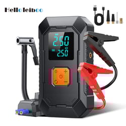 leiboo car jump starter & portable air compressor with power bank