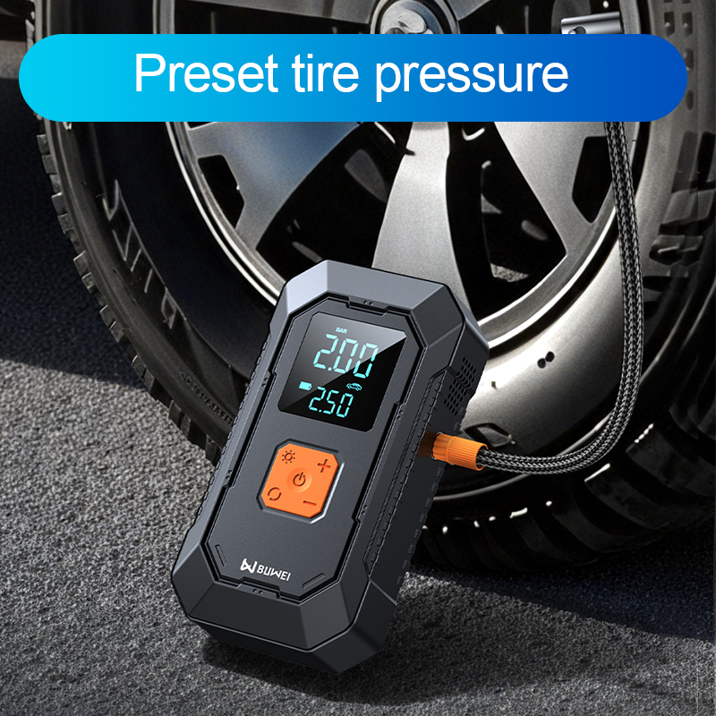 LEIBOO Car Jump Starter & Portable Air Compressor with Power Bank
