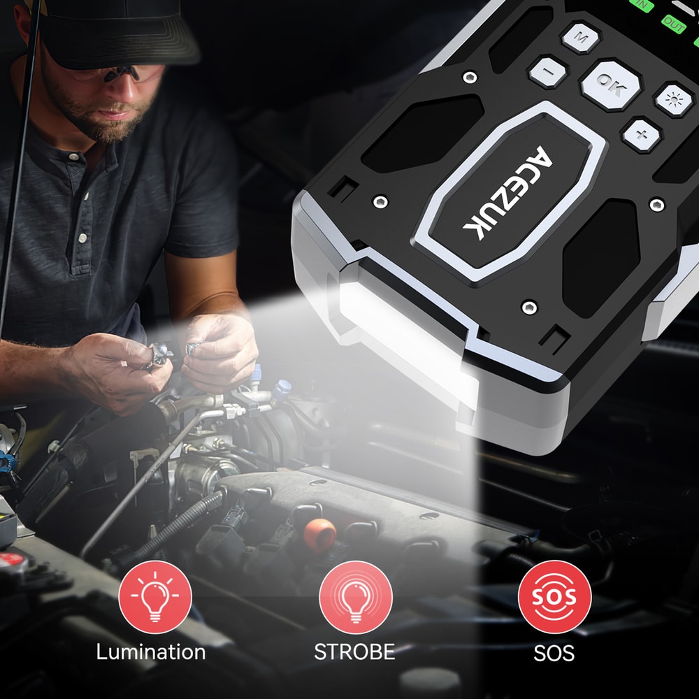 Jump Starter Car Booster Portable Power Bank For Vehicles 2