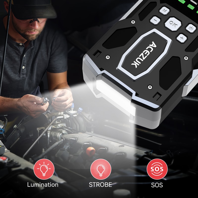 Jump Starter Car Booster Portable Power Bank For Vehicles 2