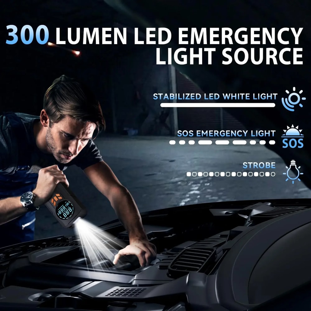 Portable Car Jump Starter & Battery Booster Power Bank for Vehicles