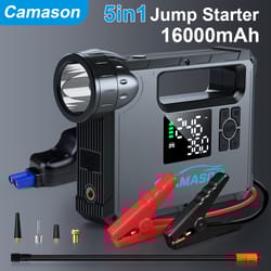 car jump starter with air compressor & power bank
