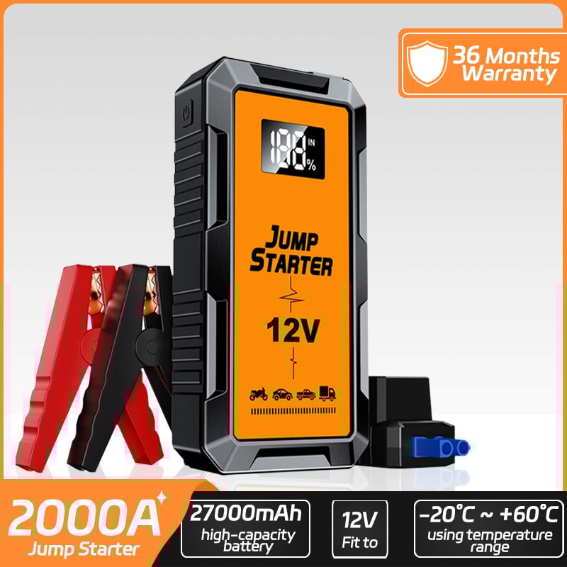 Portable Jump Starter Car Battery Booster & Emergency Charger