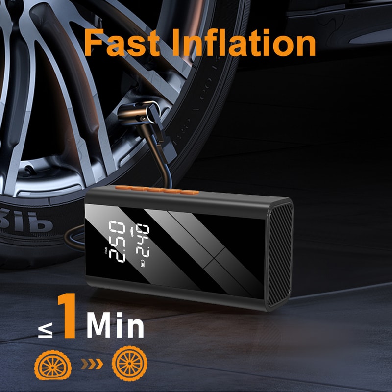 Car Jump Starter & Portable Air Compressor with Wireless Tire Pump