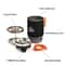 Portable Camping Cooking System with Heat Exchanger Cookware and Portable Gas Stove Set