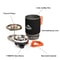 Portable Camping Cooking System with Heat Exchanger Cookware and Portable Gas Stove Set