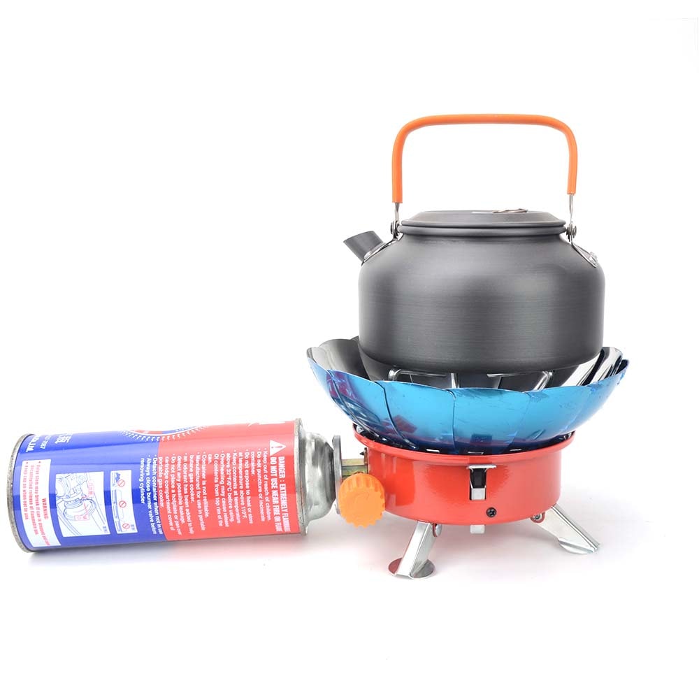 Windproof Portable Camping Stove with Storage Bag for Hiking & Picnic