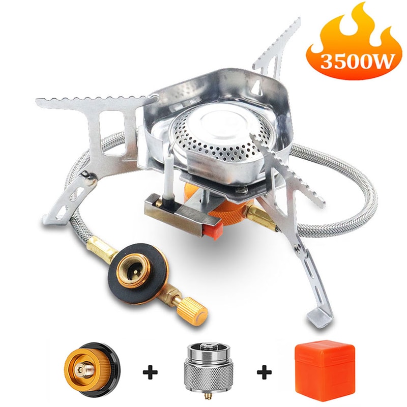 Portable Camping Gas Stove Windproof Folding Outdoor Burner
