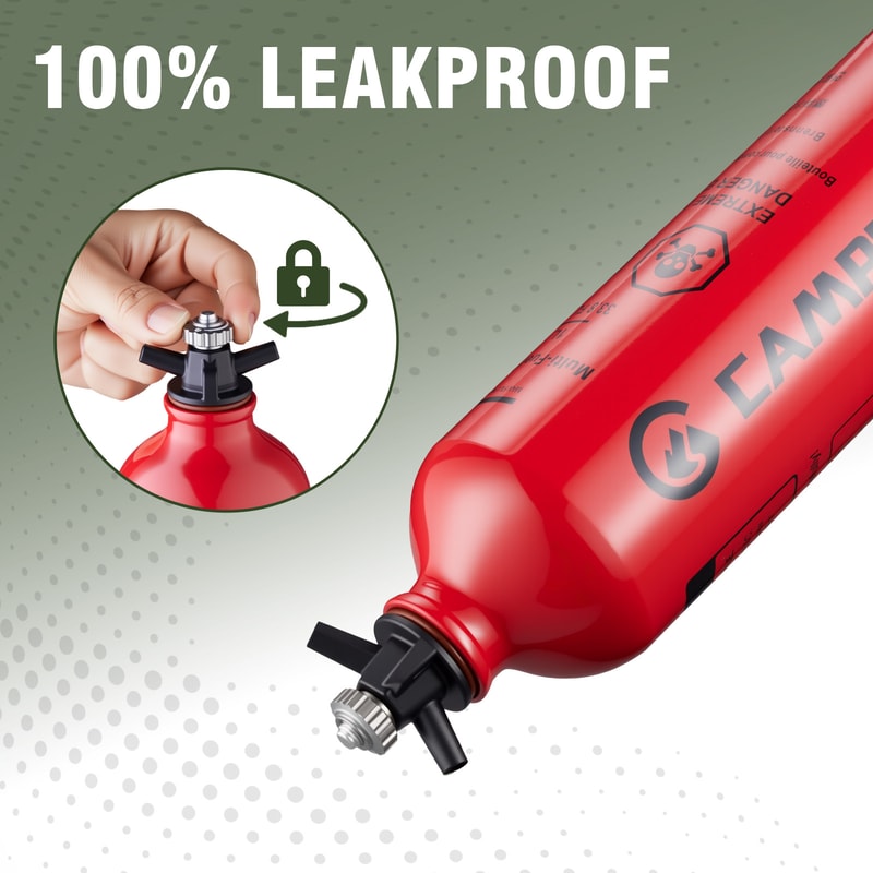 Outdoor Fuel & Water Bottle with Safety Valve