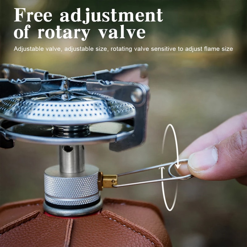 Compact Mini Gas Burner Portable Camping Stove for Hiking & Outdoor Cooking