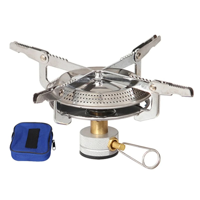 Compact Mini Gas Burner Portable Camping Stove for Hiking & Outdoor Cooking