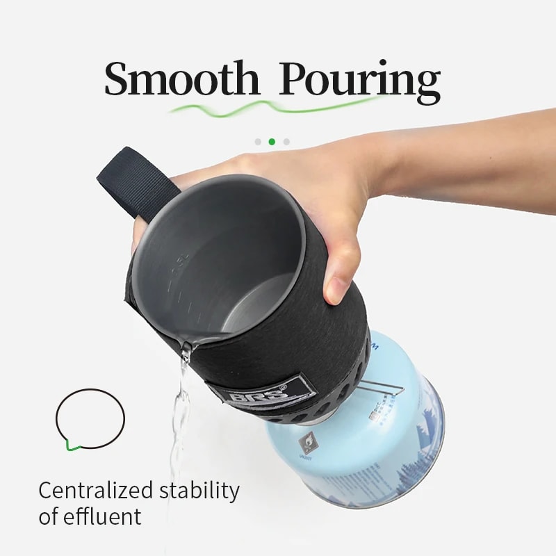 Ultralight BRS Camping Stove with Integrated Heat Collecting Pot for Backpacking