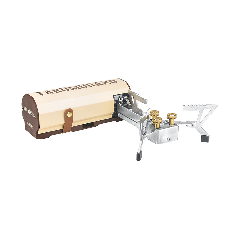 Portable Triple Burner Folding Camping Stove With Gas Cartridge 3