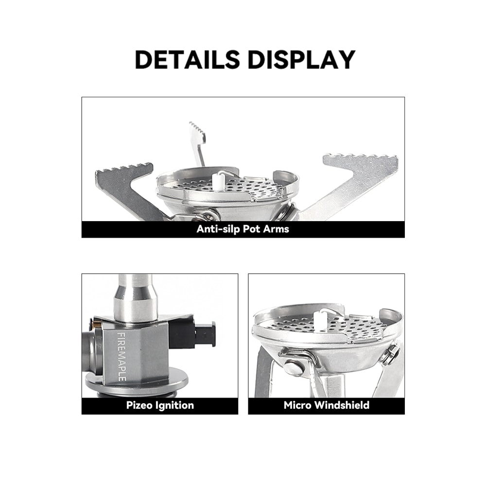 Fire Maple Greenpeak II Portable Camping Stove with Pressure Regulator