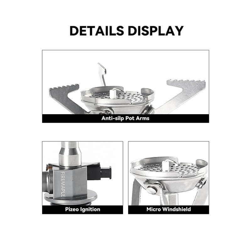 Fire Maple Greenpeak II Portable Camping Stove with Pressure Regulator