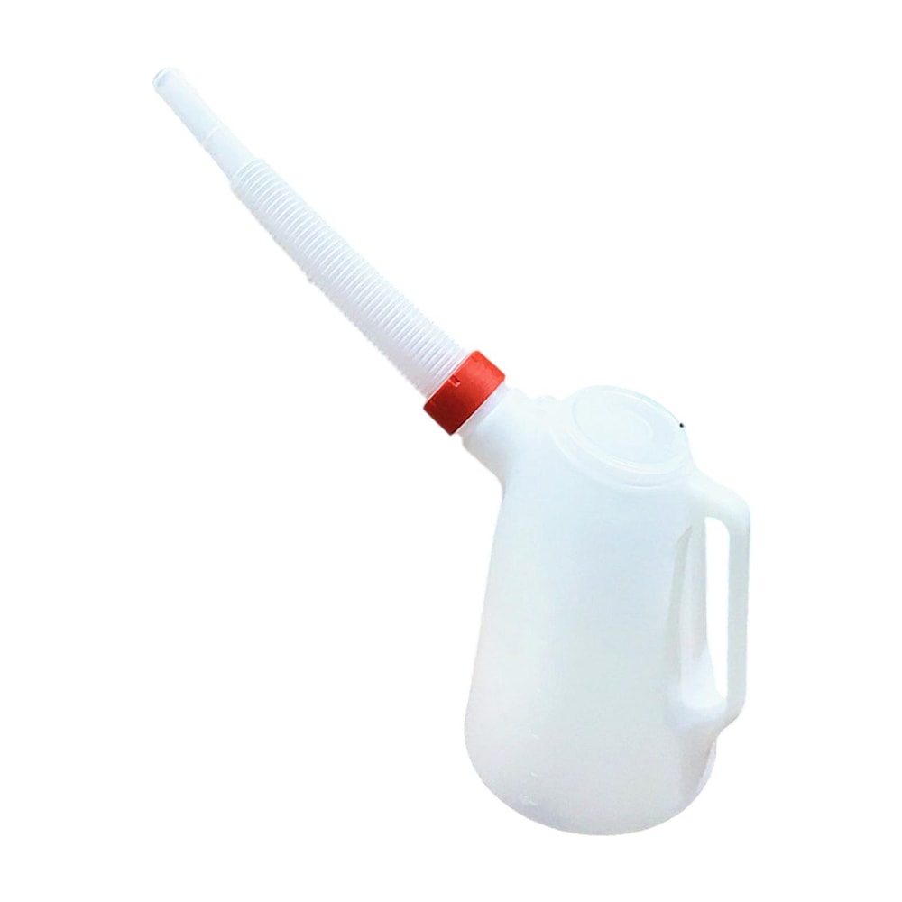 Precision Oil Measuring Jug to Automotive Oil Container with Long Spout