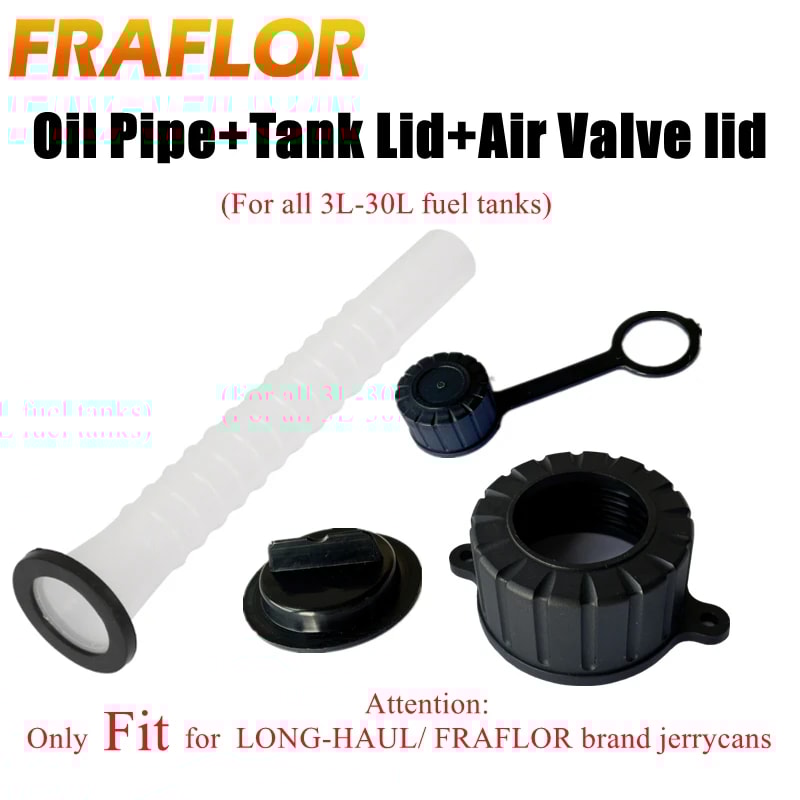 Premium Spare Fuel Tank Cap with Jerry Can Hose for Petrol Cans
