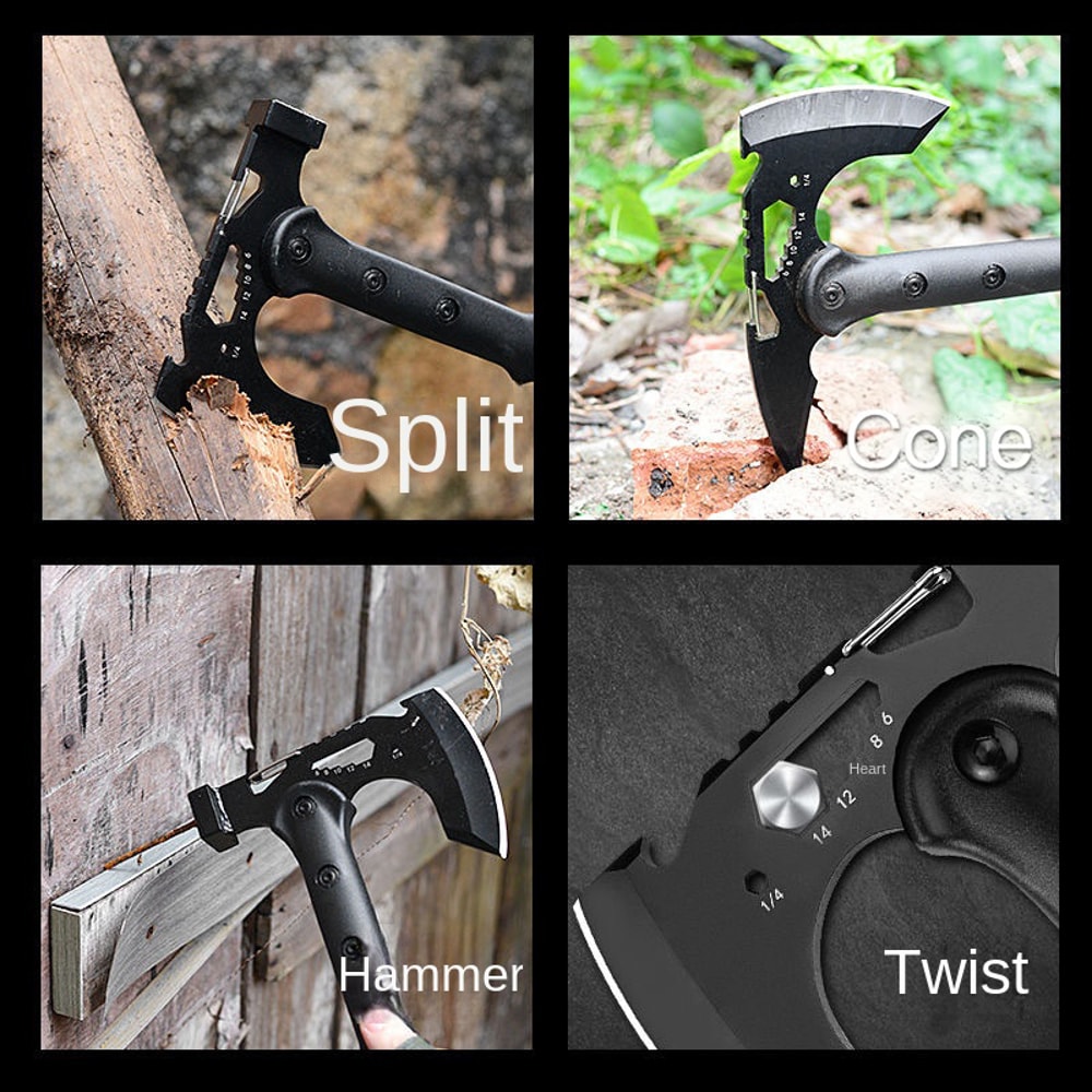 Devil's Tactical Survival Axe Multi Function Camping & Fire Tool