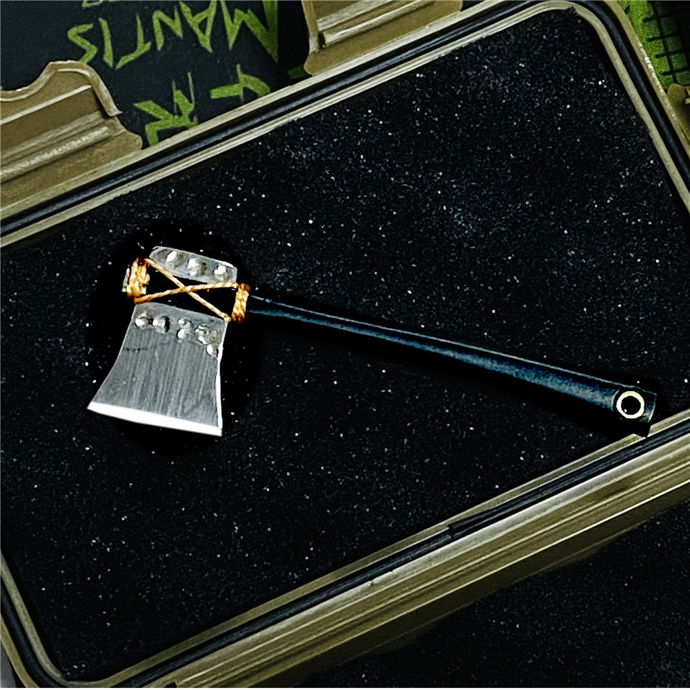 Compact Mini Axe Keychain Portable Fixed Blade Alloy Steel Knife