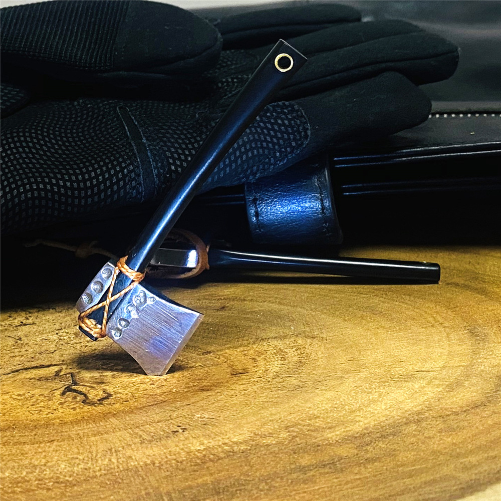 Compact Mini Axe Keychain Portable Fixed Blade Alloy Steel Knife