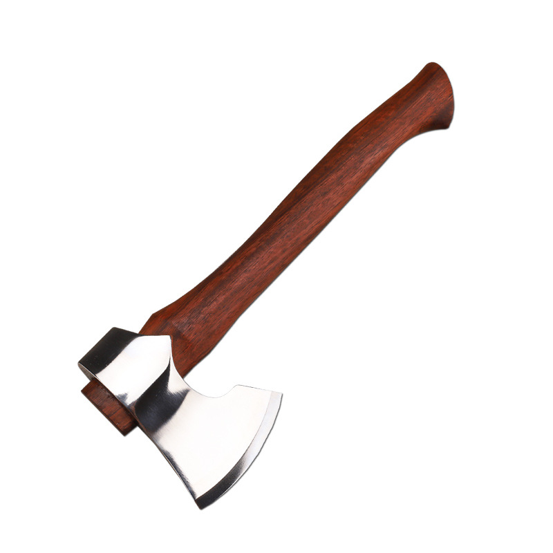 TRSKT Tactical Outdoor Axe Premium Camping Axe with Leather Sheath