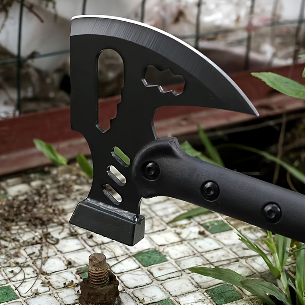 Heavy Duty Stainless Steel Survival Axe & Camping Hatchet Multi Tool