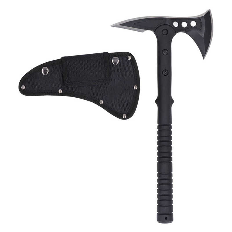 Multifunctional Camping Axe Hatchet with Curved Steel Blade