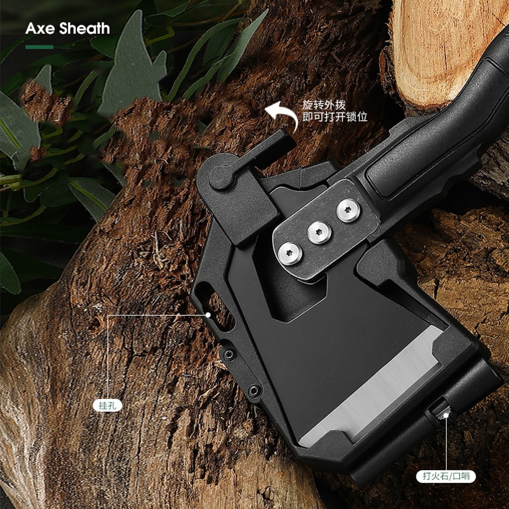 Heavy Duty Multifunctional Tactical Axe for Camping & Survival