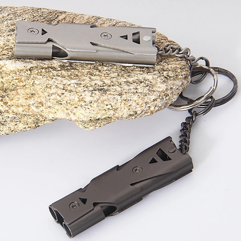 Portable Survival Whistle Aluminum SOS Emergency Tool For Camping 3
