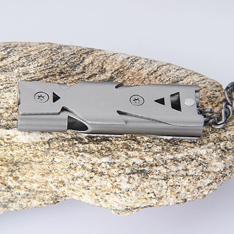 Portable Survival Whistle Aluminum SOS Emergency Tool For Camping 5