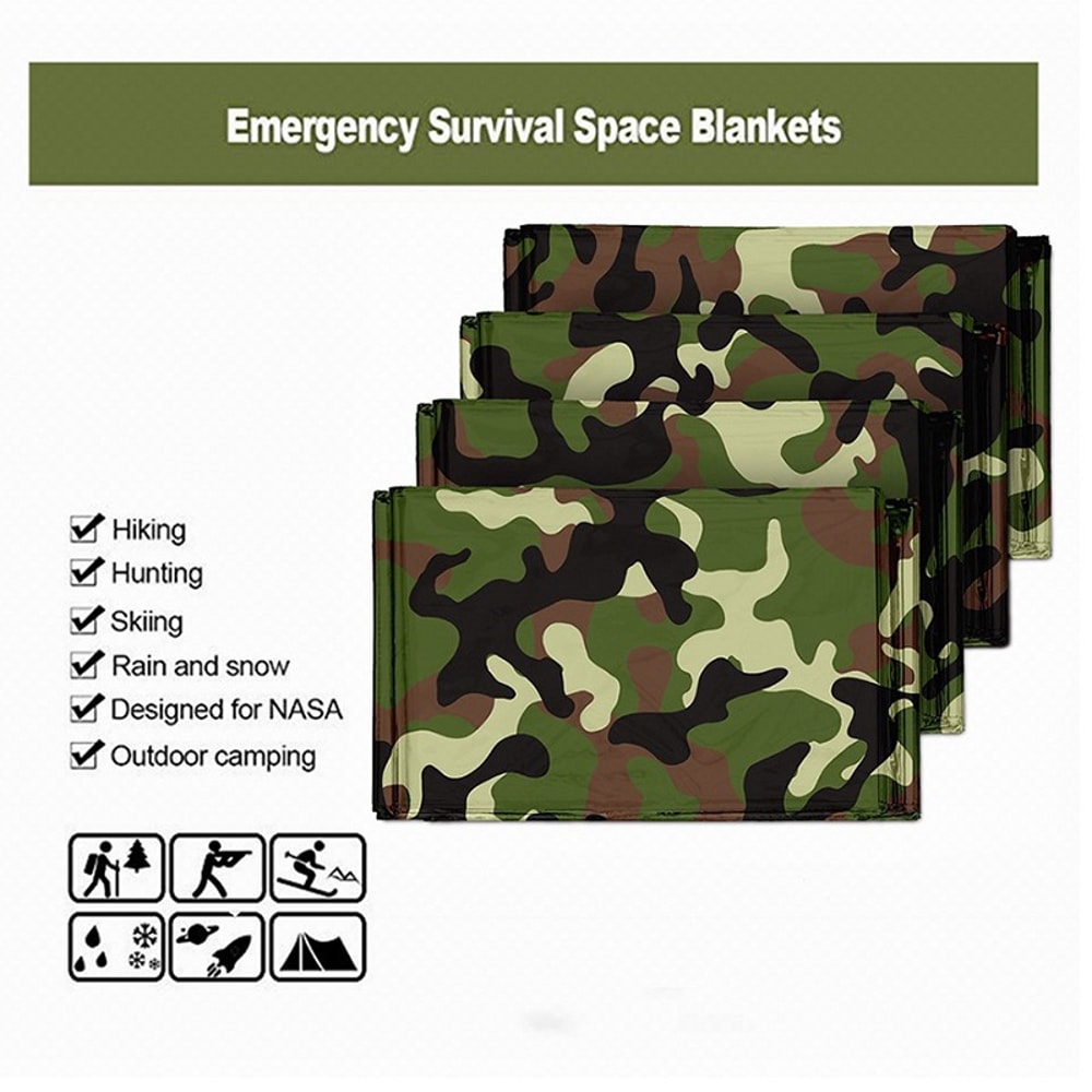 Emergency Thermal Blanket Waterproof Camping Mat Portable Survival Gear 1