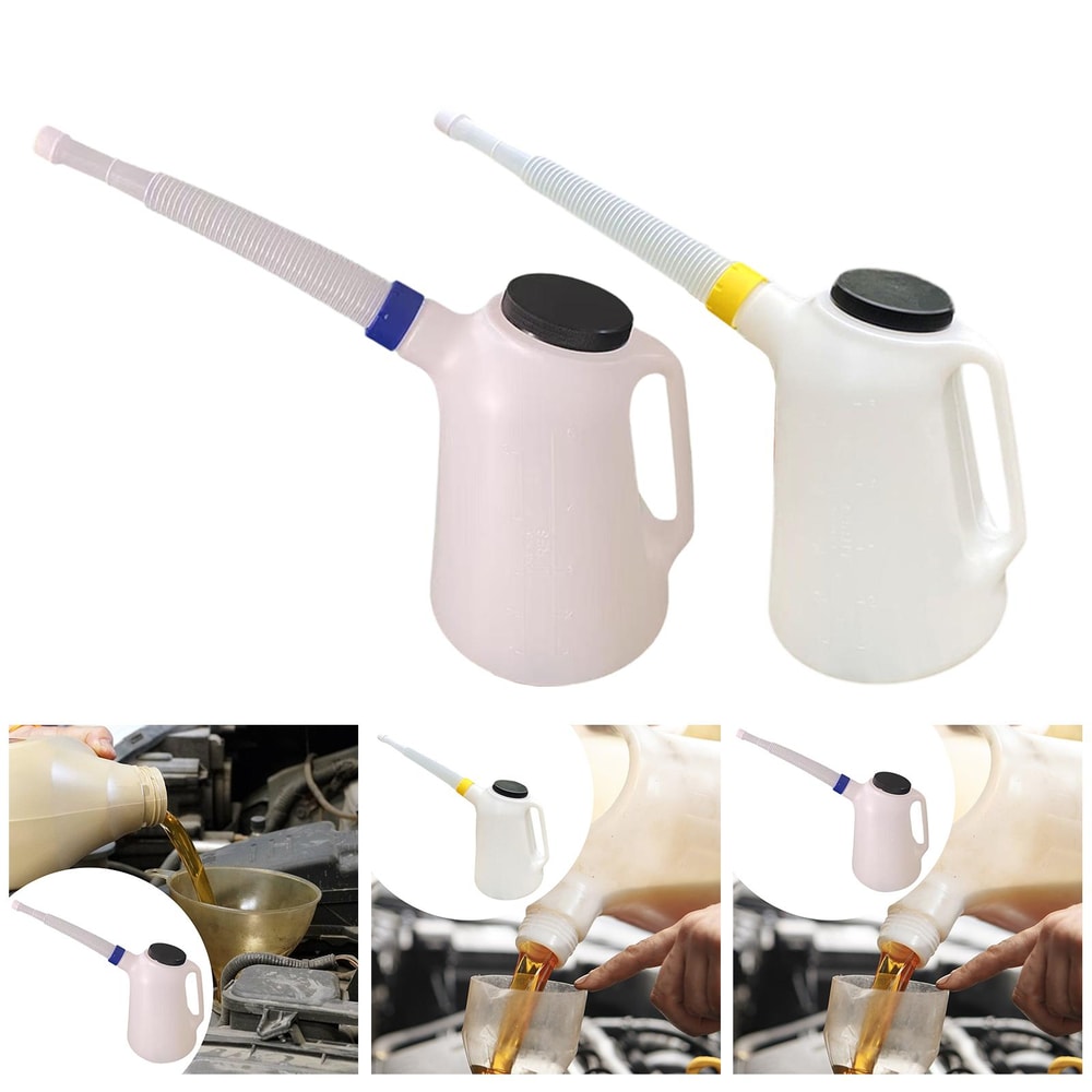 Sturdy Motorcycle Oil Container with Cap Universal Garage Oil Pot