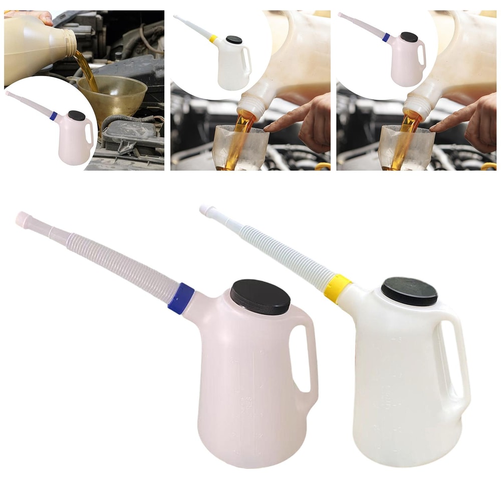 Sturdy Motorcycle Oil Container with Cap Universal Garage Oil Pot