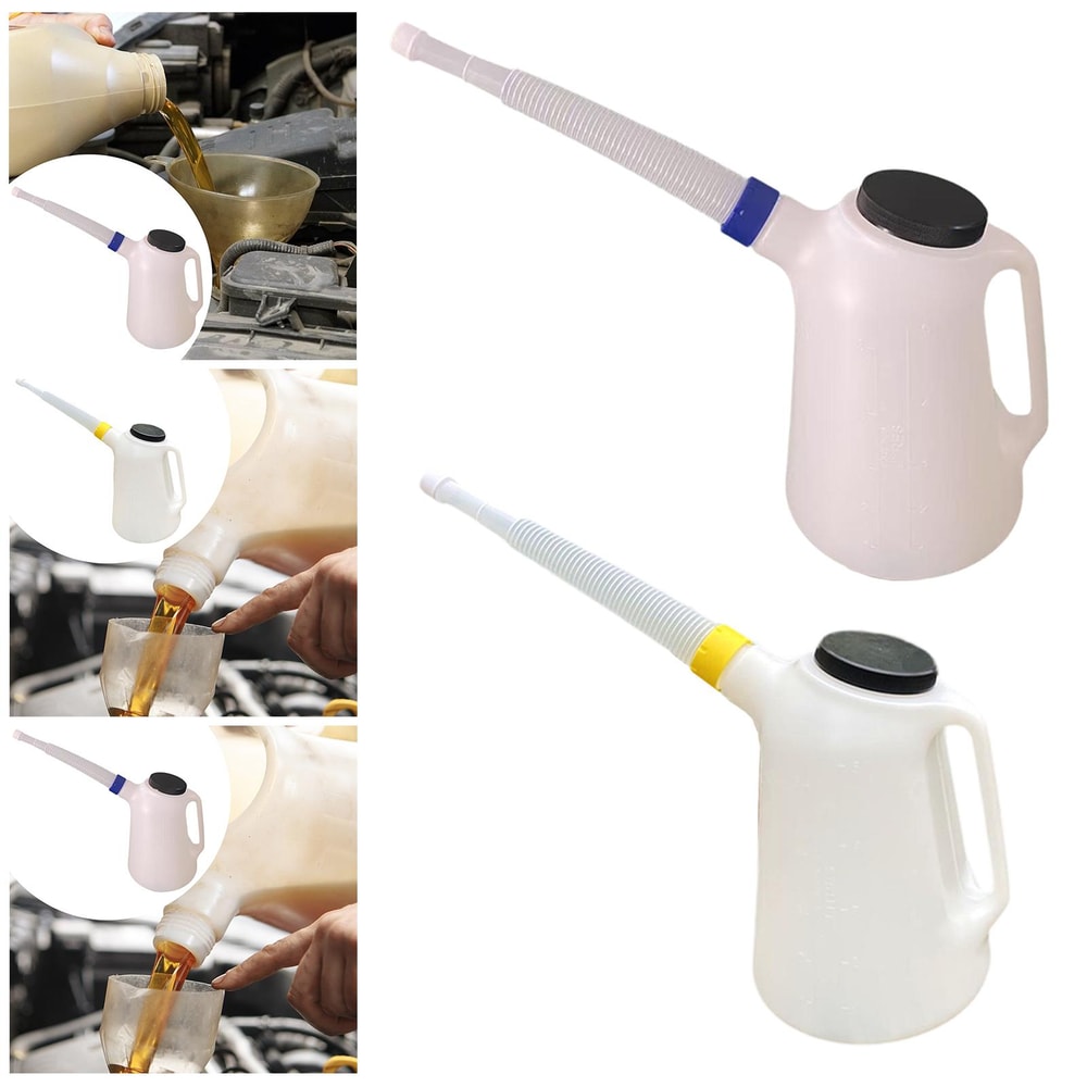 Sturdy Motorcycle Oil Container with Cap Universal Garage Oil Pot