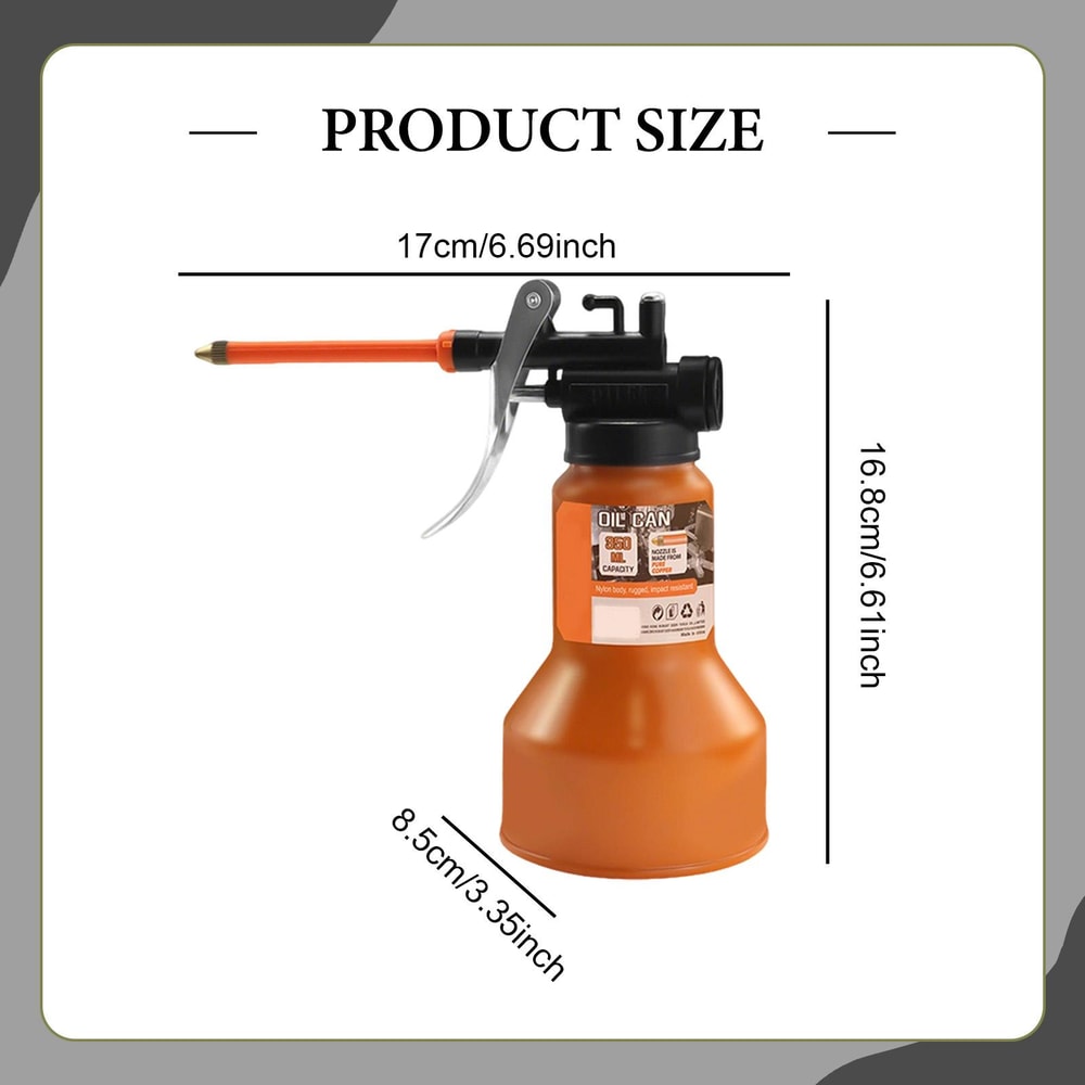 Portable Oil Can For Automotive Maintenance High Pressure Lubrication Bottle 4