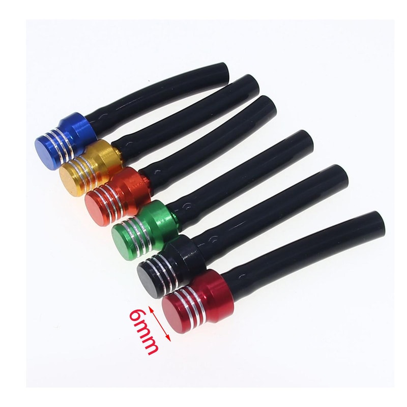 Universal Motorcycle CNC Aluminum Fuel Vent Tube Pack